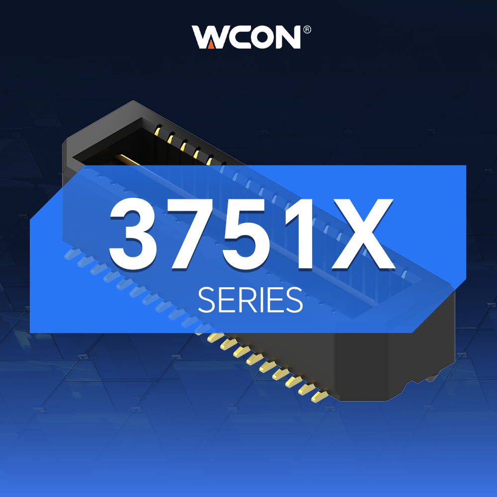 Connecteurs de la série 3751X : connecteurs carte-à-carte haute vitesse au pas de 0,8 mm, au-delà de la densité, vitesse supérieure