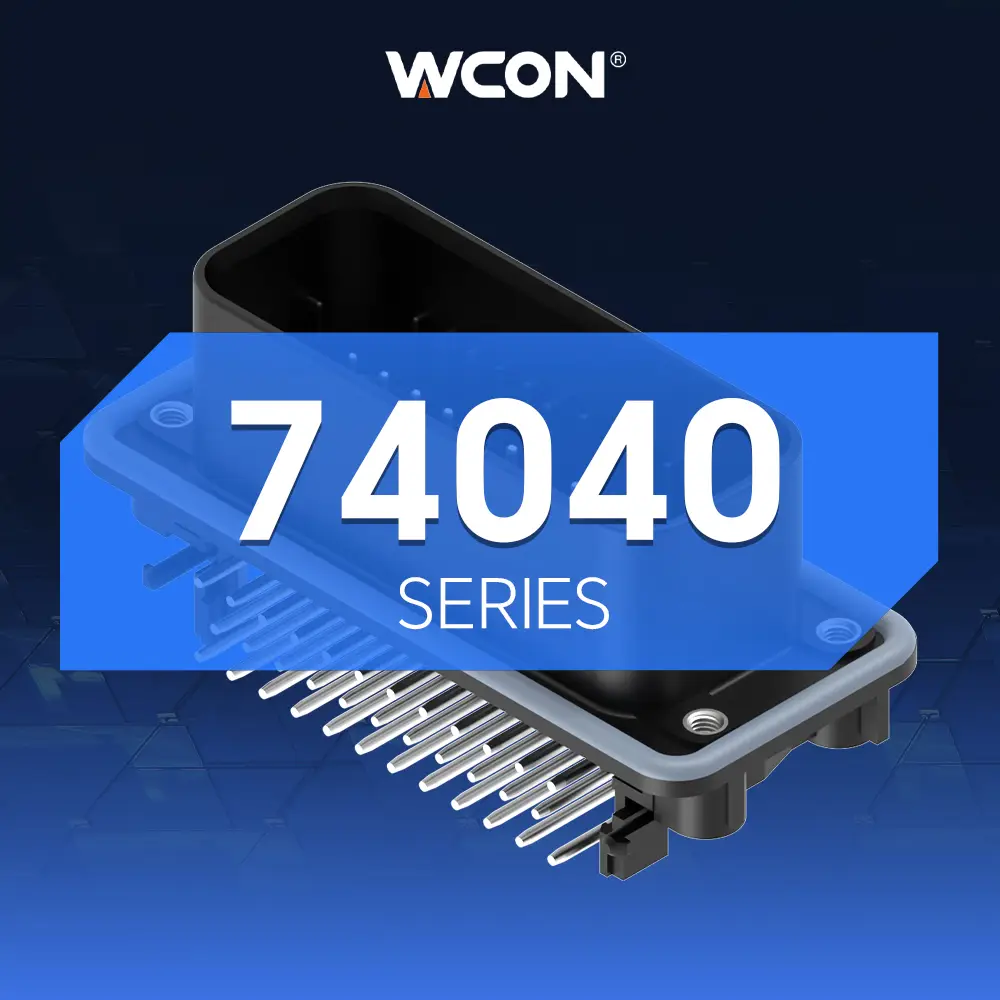 Connecteurs automobiles étanches fil-to-carte de la série 74040 de 4,00 mm à pas de pas | Résistance aux chocs et force de rétention élevée