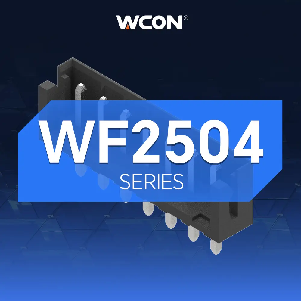 Connecteurs fil-to-carte à pas de pas 2,50 mm série WF2504 | Intégration élevée et connexions fiables pour les applications automobiles et industrielles